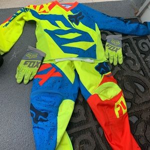 Used Fox boys dirt riding gear